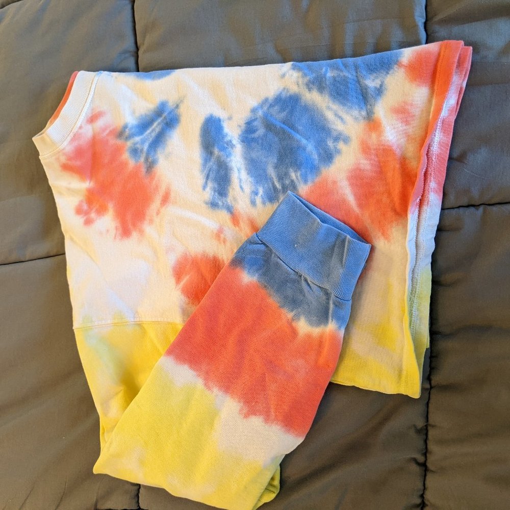LAST CHANCE SALE tye dye crop sweater